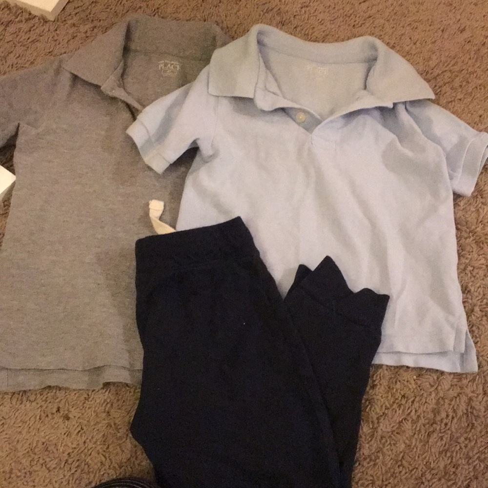Two polos & one pair of sweatpants - toddler boy